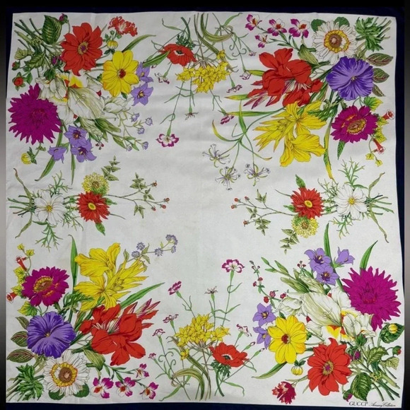 Gucci 100% Silk Scarf - Picture 2 of 6